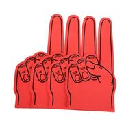 Vaguelly 4pcs Foam Fingers Cheerleading Hand Props Comfortable Fit Bright Colors Sports Fan Foam Fingers for Outdoor Games Party Favors Sporting Events