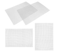 Vaguelly 4pcs Grow Tray Seeding Mesh Pad for Plant Seedlings, Microgreens Growing Sheet and Germination Tray Sheet, Reliable Iron Mesh Growing Pad in Silver for Gardening Use