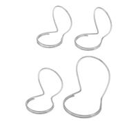 Vaguelly 4pcs Guitar Finger Picks Metal Thumb Picks for Acoustic Guitar Adjustable Fingertips Accessory