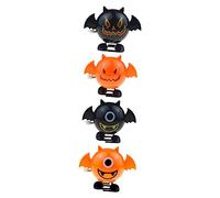Vaguelly 4pcs Halloween Clockwork Cartoon Wind Up Bats for Safe and Fun Walking Party Favors for Boys and No Battery Required Promote Hand Eye Coordination