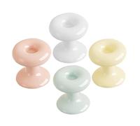 Vaguelly 4pcs Heart Shaped Toilet Button Pusher Fit Flush Assist Tool for Long Nails Multifunctional Toilet Tank Pusher for Home and Public Restrooms Easy Paste Installation