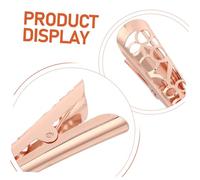 Vaguelly 4pcs Hollow-out Metal Hair Barrettes for Women Secure Grip Alligator Hair Clips Elegant Sparkle Accessories for Formal Events Casual Wear Wedding Parties