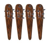 Vaguelly 4pcs Inflatable Cheering Sticks Balloon Noise Maker Cheer Sticks Fake Wood Bat Thundersticks Team Spirit Accessories Sport Events Music Concerts Birthday Party Favors
