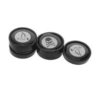 Vaguelly 4pcs Magnetic Cowbell Drum Mute Clips for Percussion Instruments, Portable Sound Adjustment Accessory in Black, for Rehearsals and Music Creation