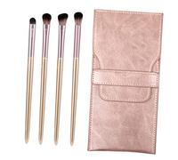 Vaguelly 4pcs Mini Eye Makeup Brush Set Premium Quality Eyeshadow Brushes for Travel Versatile Cosmetic Tools for Beginners Professionals for Precision Eye Makeup