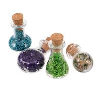 Vaguelly 4pcs Miniature Bottles Drifting Potion Bottles for Dollhouse Decor Whimsical Design Materials Unique Aesthetic for Home Decoration and DIY Projects