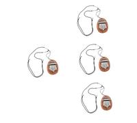 Vaguelly 4pcs Miniature Kalimba Thumb Piano with Lanyard Key Musical Instrument for Boy Girl and Adults Ergonomic Design Easy to Play for Music Lovers and Beginners