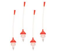 Vaguelly 4pcs Newborn Silicone Nose Cleaner Nasal Aspirator for Quick Mucus Removal and Easy Operation, Detachable Silicone Nose Tips for Effective Nasal Suction and Safe Cleaning