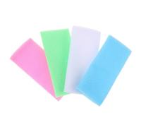 Vaguelly 4pcs Nylon Exfoliating Body Wash Cloth for Shower Reusable Back Scrubber Towels with Soft Super Absorbent Bath Towels for Gentle Deep Cleansing and Reach Areas Multi-color