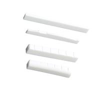 Vaguelly 4pcs Ox Bone Guitar Bridge Saddle and Nut Replacement for Acoustic and Classical Guitars Enhances Sound Clarity and Richness Fits Models