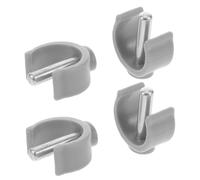 Vaguelly 4pcs Plastic C Shaped Clamp Buckles for Walking Stick and Crutch Accessories Slip Secure Latch Clamps Easy Installation for Indoor and Outdoor Use Compatible with Φ Tubes
