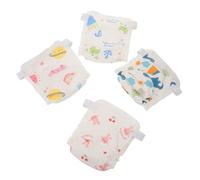 Vaguelly 4pcs Potty Training Pants for Boys, Adjustable Cotton Reusable Absorbent Underwear, Newborn Training Shorts 6-11kg, Suitable for Toilet Learning