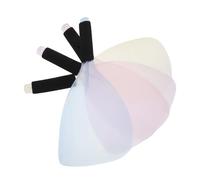 Vaguelly 4Pcs Professional Hairdressing Shields with Handle Clear Hairspray Mask for Salon and Home Use Ergonomic Full Coverage Hair Dyeing Safety