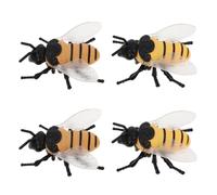 Vaguelly 4pcs Realistic Insect Wind-up Plastic Portable Entertainment Desktop Ornament for Office and Home, Party Favors and Educational Gifts and Adults