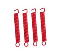 Vaguelly 4pcs Red Tremolo Springs Set for Electric Guitar Tremolo Bridge System Compatible St Style, High-tension Guitar Springs for Stable Vibrato Performance
