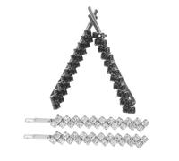 Vaguelly 4pcs Rhinestone Bridal Hair Clips Sparkly Wedding Accessories for Bridesmaids and Bride Lightweight Bobby Pins with Secure Grip for Special Occasions