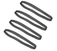 Vaguelly 4pcs Rubber Tank Tracks for Remote Control DIY Tank Model with Great Grip and Enhanced Problem-solving Features for Robot Track Replacement