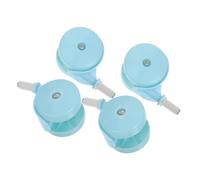 Vaguelly 4pcs Silent Plastic Swivel Caster Wheels for Trolley and Furniture, Easy Maintenance, Suitable for Indoor Daily Activities, Quiet Operation Learning to Walk Wheel Replacement