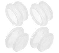 Vaguelly 4Pcs Silicone Facial Suction Cups for Face Massage - High Transparency Vacuum Cupping Therapy Set for Muscle Relaxation and Skincare Treatment