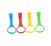 Vaguelly 4pcs Standing Fall Fence Handle Boy Girl Cot Pull Ring Bed Hand Rings for Nursery Newborn Learning to Stand up