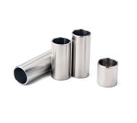 Vaguelly 4pcs Steel String Slider Finger Tube Blues Guitar Slider Stainless Steel Silver Smoothly Finished Edges for Electric Guitars Comfortable Play Multiple Sizes