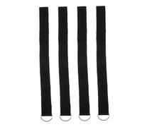 Vaguelly 4pcs Stroller Safety Wrist Strap for Baby Iron Ring Attachment Heavy Duty and Sturdy Easy to Fasten and Release Comfortable Soft Fabric Toddler Stroller Handle Leash