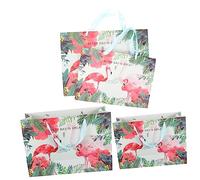 Vaguelly 4pcs Tropical Flamingo Tote Bags Large Extra Large Bags for Summer Beach Parties Grocery Shopping Hawaiian Handbags for Special Occasions Versatile Stylish Packaging