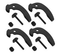 Vaguelly 4pcs Violin Fine Tuners Dual String Adjusters Black Metal Peg Replacement Parts for Precise Stable Pitch Control and Elegant Finish Cellos