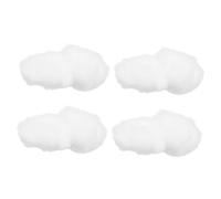 Vaguelly 4pcs White Cotton Cloud Hanging Decorations for Xmas Party and Door, 3d Simulated Cloud Pendants Easy Hanging and Delicate Design to Create a Happy Atmosphere