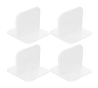 Vaguelly 4pcs White Plastic Playpen Stabilizer Anti-Slip Base Accessory for Safety Fence Holder Support Small Playpen Stand Fixing Base for Play Area