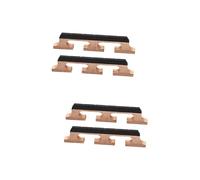Vaguelly 4pcs Wooden Banjo Bridge Replacement Parts Short Design String Banjos Easy Installation Accessories for Improved Performance