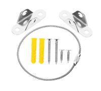 Vaguelly 4sets Proofing Furniture Anchors Anti-tip Wall Anchors for Dressers Cabinets and Bookcases Easy Installation Hardware Pack Includes Screws Color