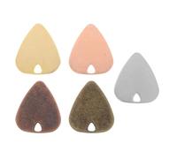 Vaguelly 5 Pcs Bass Picks Electric Guitar Pick Stainless Steel Comfortable Grip Versatile Use Assorted Color for Practice and Recording Sessions