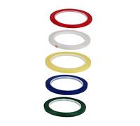 Vaguelly 5 Rolls Violin Fingerboard Tape Fiddle Practice Stickers for Beginners Easy Application Removal Durable Adhesive Color Coded Decals Red Yellow White Green Blue