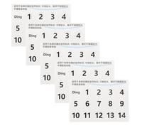 Vaguelly 5 Sheets White Pvc Handpan Drum Note Markers Stickers, Visual Guidance and Accurate Scale Identification for Tongue Drums, for Practice and Teaching Beginners