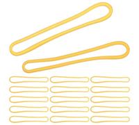 Vaguelly 500pcs Rubber Bands: High Elasticity Yellow Rubber Bands for File Sorting Financial Documents Money Wrapper Tie Dye Crafts - Office Supplies
