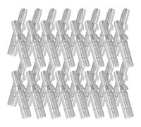 Vaguelly 50Pcs 4.2Mm Aluminum Arrow Nock Tail for Hunting Archery Silver Protective Replacement Nocks for Outdoor Arrow Shafts Compatible Accessories