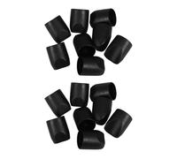 Vaguelly 50Pcs Black V-Shaped Plastic Folding Chair Stabilizer Caps 7/8 Inch Inner Diameter Padded Chair Leg Protectors Replacement End Caps for Metal and Soft Cushion Folding Outdoor