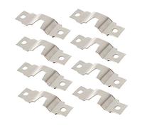 Vaguelly 50pcs Double Hole Ring Picture Frame Hangers Kit with Screws Sturdy Aluminum Alloy Hooks for Wall Hanging Photos Paintings Posters Home and Office Decor
