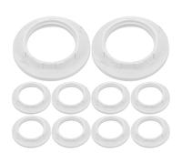 Vaguelly 50pcs E12 E14 Lamp Shade Collar Rings Plastic Threaded Retainer Adapter 32/33mm Diameter White Lamp Holder Fitting for Ceiling Sconces and Lighting Fixtures