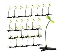 Vaguelly 50pcs Four Leaf Clover Hairpins Sprout Clip with Strong Spring Hold Sturdy Iron and Plastic Barrette for Adults Funny Plant Hair Ornaments for Parties Everyday Wear and Cosplay