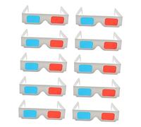 Vaguelly 50pcs Glasses Anaglyph Fashion Movies Glasses for Computer Wide Uses for Movies Videos