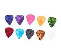 Vaguelly 50pcs Guitar Picks Thumb Guitar Plectrums for Electric Bass Ukulele Celluloid Material Lightweight Design