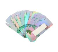 Vaguelly 50pcs Lashes Box with Delicate Butterflies Pattern Large Capacity Lash Boxes Easy to Open Portable Paper Plastic Storage Organizer for False Eyelashes Beauty Shops and On-the-go