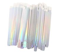 Vaguelly 50pcs Lip Gloss Lipstick Packaging Boxes Silver Cosmetic Gift Wraps for Lip Balm Perfume Storage Durable and Space Saving Decorative Cases for Home and Salon