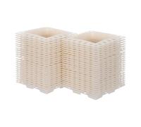 Vaguelly 50pcs Plastic Switch Socket Protective Cover for Electrical Boxes 86-type Outlet Box Protector 90 Degree Straight Edge and Provides Crisp Corner Alignment for Painting