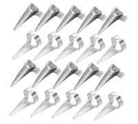 Vaguelly 50pcs Punk Claw Hair Braiding Rings Full Finger Open Alloy Hair Parting Tools for Braids Styling Accessories for Cosplay and Nail Art