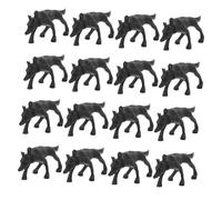 Vaguelly 50Pcs Realistic Police Dog Figurines Miniature Simulation Animal for Sand Table Therapy and Role Playing Games Encourages Imagination and Social Interaction