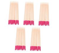 Vaguelly 50pcs Wooden Cuticle Pusher Sticks Double-ended Nail Sanding Tools for Manicure Pedicure Natural Wood Nail Care Kit for DIY and Professional Use