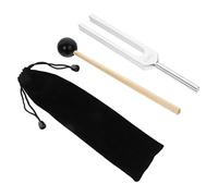 Vaguelly 528Hz Healing Tuning Fork Set, Aluminium Alloy, Silver, Sound Healing Tool for Chakra Meditation and Ear Treatment, Musical Instrument Accessory